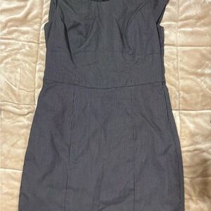 The Limited Navy Textured Sheath Dress